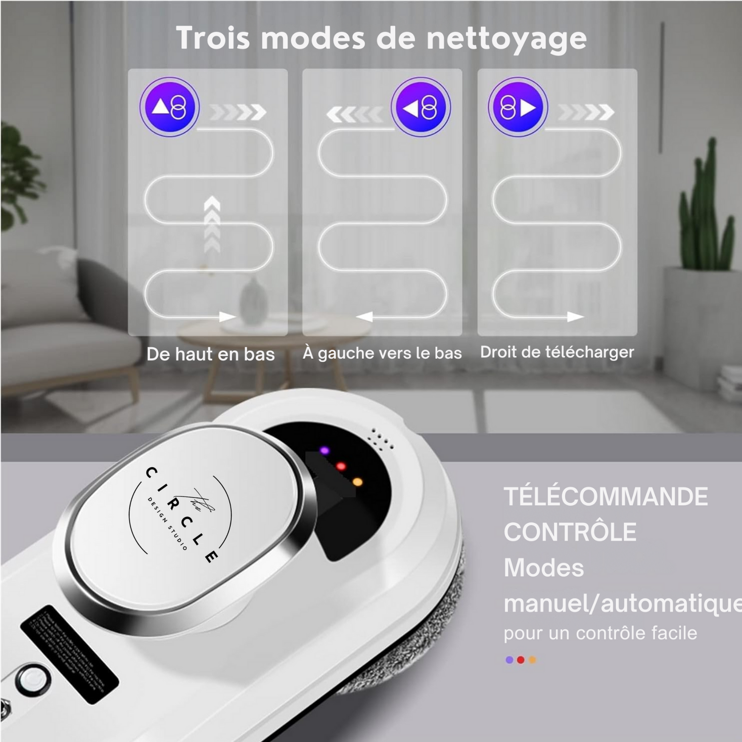 Robot lave-vitre intelligent